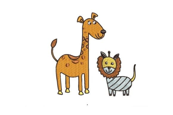 Giraffe and Lion Embroidery Design Review