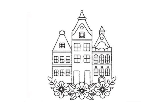Netherlands Embroidery Design for Boutique Apparel