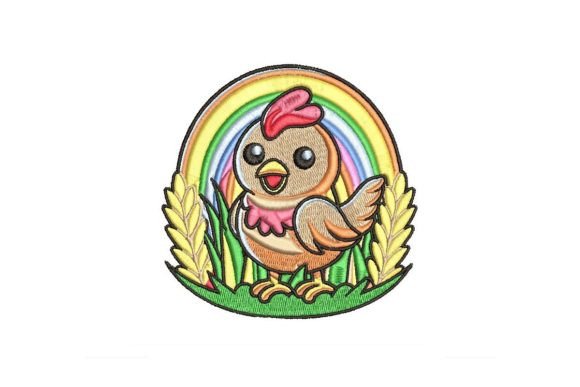 Review: Colorful Chicken Embroidery Design