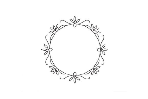 Review: Floral Frame Circle Embroidery Design