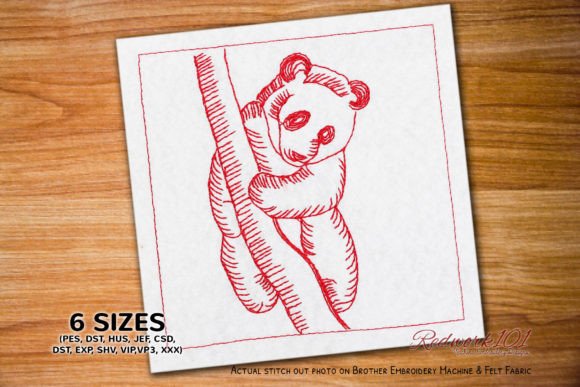 Review: Panda on Branch Bluework Embroidery